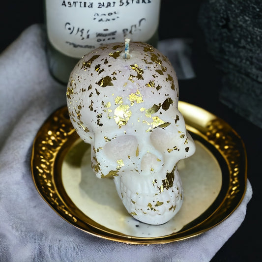 24k Skull candle